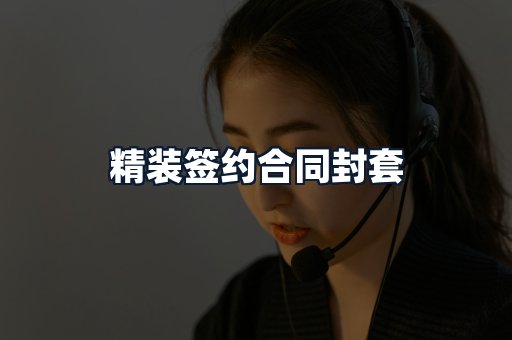 精装签约合同封套